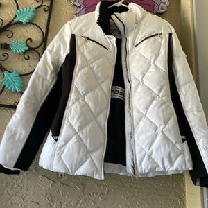 Zero X Posure ladies winter jacket size L. Black and white. Worn in CO. 1 time.